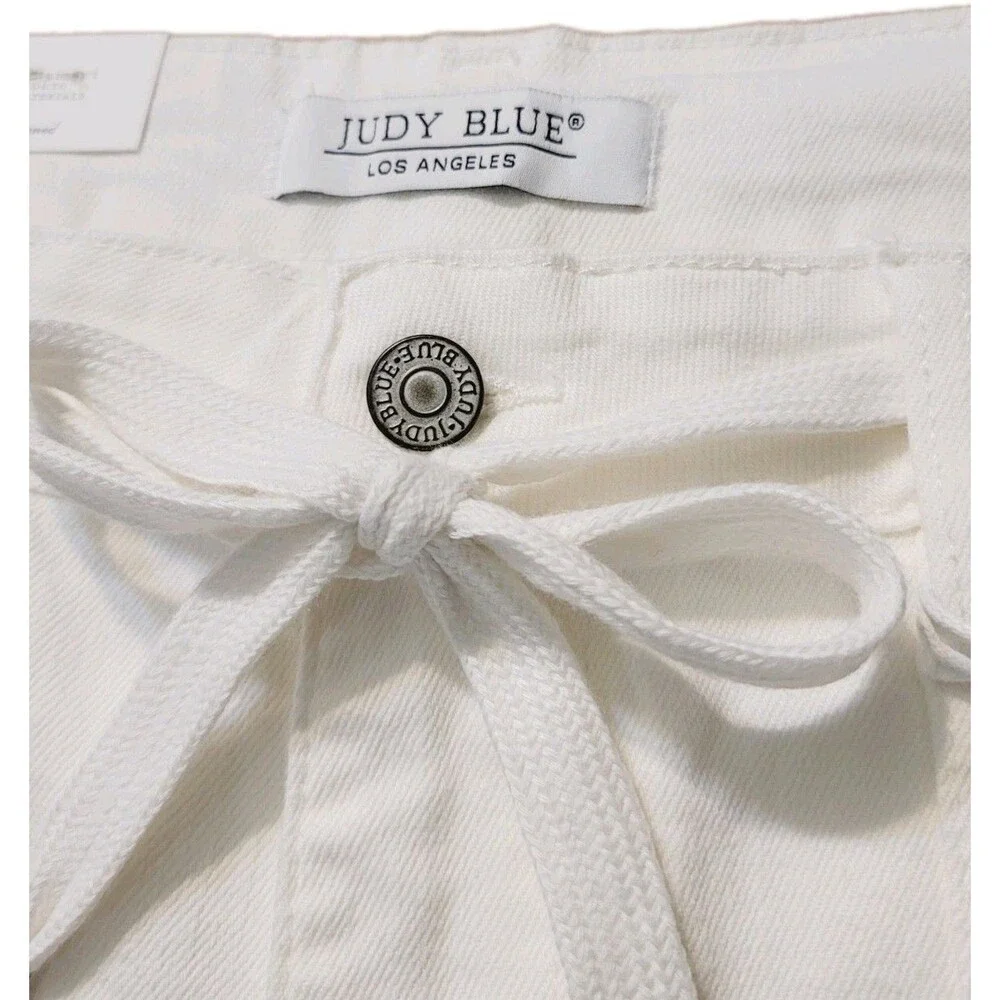 Judy Blue Little White Lies HW Double Cuff Stretch Denim Jogger Women's Size 20W